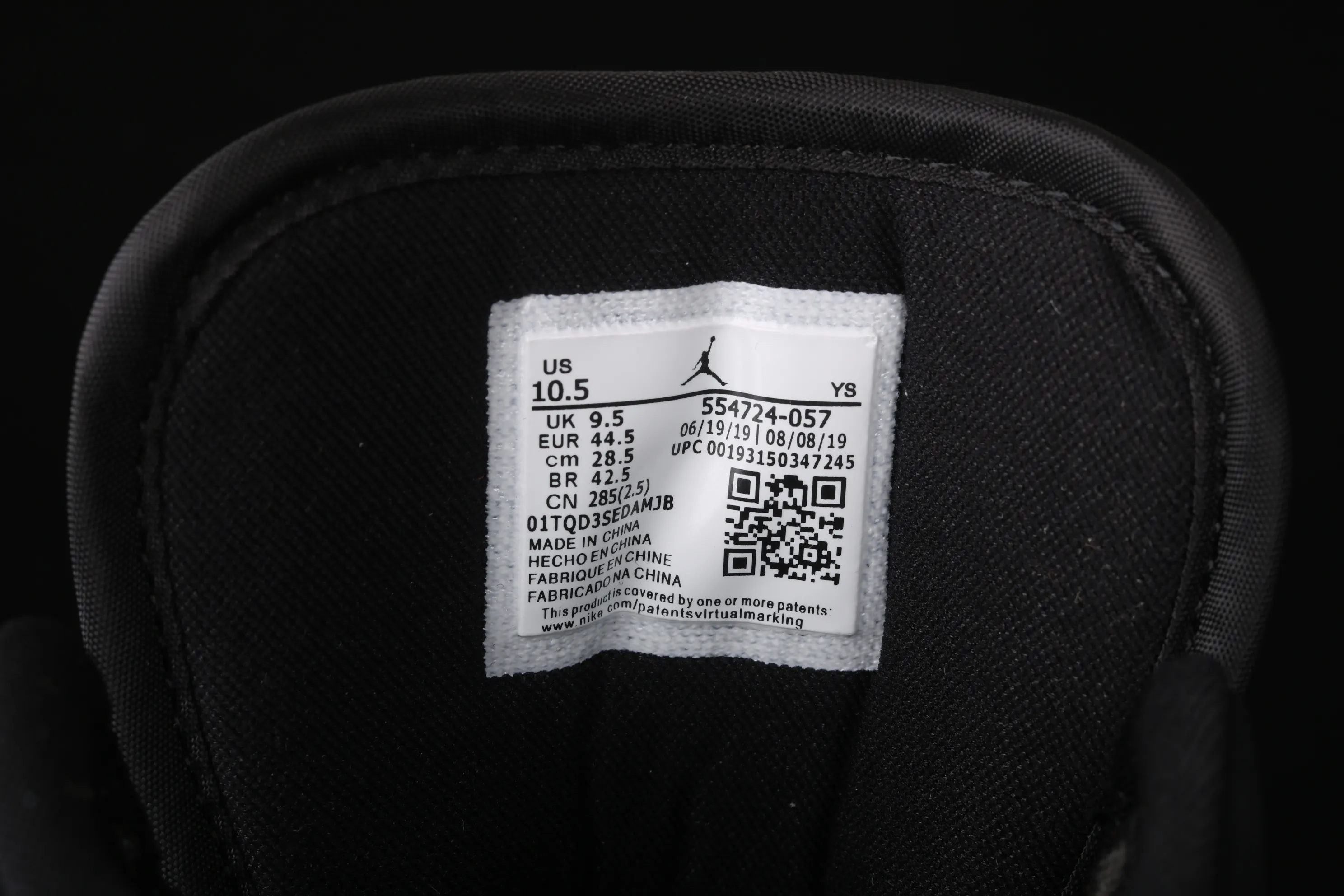All categories Air Jordan Jordan series basketball shoes Air Jordan 1 Mid Air Jordan 1 Mid "Johnny Kilroy AJ1 Joe 1 China Black Silver 554724-057